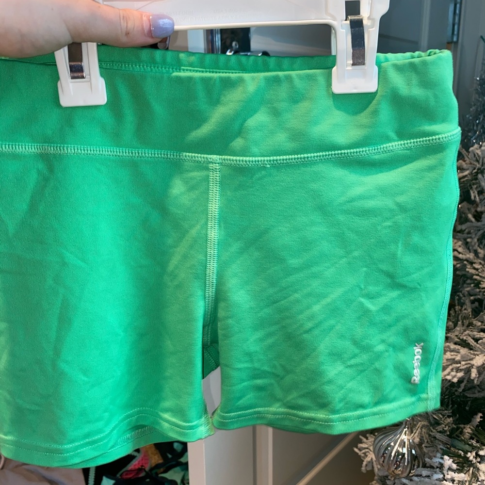 Green Reebok spandex